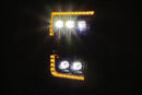 AlphaRex 17-20 Ford Raptor NOVA LED Proj Headlights Plank Style Chrm w/Activ Light Sequential Signal-7