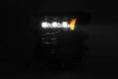 AlphaRex 17-20 Ford Raptor NOVA LED Proj Headlights Plank Style Chrm w/Activ Light Sequential Signal-4