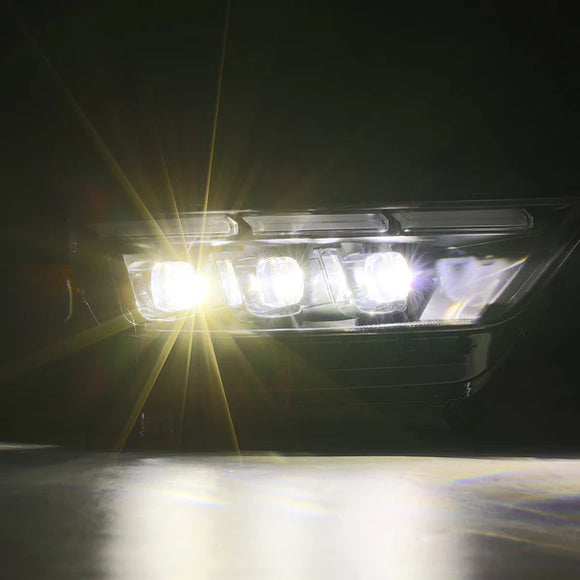 AlphaRex 15-17 Ford Mustang NOVA LED Proj Headlights Black w/Activ Light/Seq Signal/Switch DRL