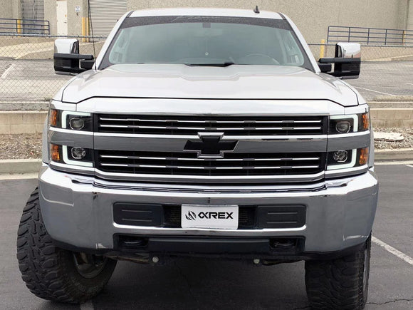 15-19 Chevrolet Silverado 2500HD/3500HD LUXX-Series LED Projector Headlights Black