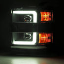AlphaRex 15-19 Chevy Silverado 2500/3500 LUXX-Series Proj. Headlights Chrome w/Actv SeqSig & DRL-3