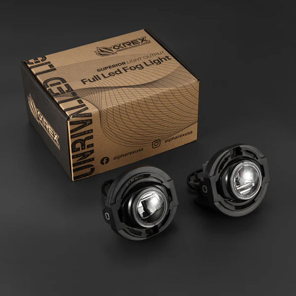 AlphaRex 15-23 Dodge Charger (Excludes SRT) DoubleTap Dual Color LED Projector Fog Lights