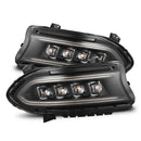 AlphaRex 15-23 Dodge Charger NOVA-Series LED Proj Headlights Blk w/Activtn Light & Seq.Sig / SB DRL-1