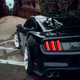 AlphaRex 15-23 Ford Mustang NOVA-Series Prismatic LED Tail Lights Alpha-Black - 0