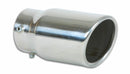 Vibrant 3in Round SS Bolt-On Exhaust Tip (Single Wall Angle Cut Rolled Edge)-1