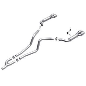 MagnaFlow 10 Ford Mustang V6 4.0L Dual Split Rear Exit Stainless Cat Back Perf Exhaust