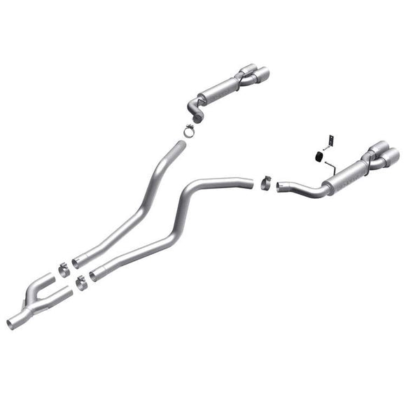 MagnaFlow 10 Ford Mustang V6 4.0L Dual Split Rear Exit Stainless Cat Back Perf Exhaust