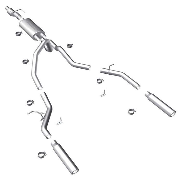 MagnaFlow 11 Ford F-150 3.5L Turbocharged SS Catback Exhaust Dual Split Rear Exit w/ 3.5in SS Tips