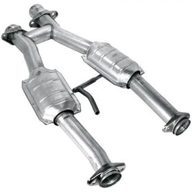 BBK 79-93 Mustang 5.0 Short Mid H Pipe With Catalytic Converters 2-1/2 For BBK Long Tube Headers