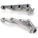 BBK 79-93 Mustang 351 Swap Shorty Unequal Length Exhaust Headers - 1-5/8 Silver Ceramic-2