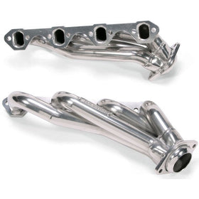 BBK 79-93 Mustang 351 Swap Shorty Unequal Length Exhaust Headers - 1-5/8 Silver Ceramic - 0
