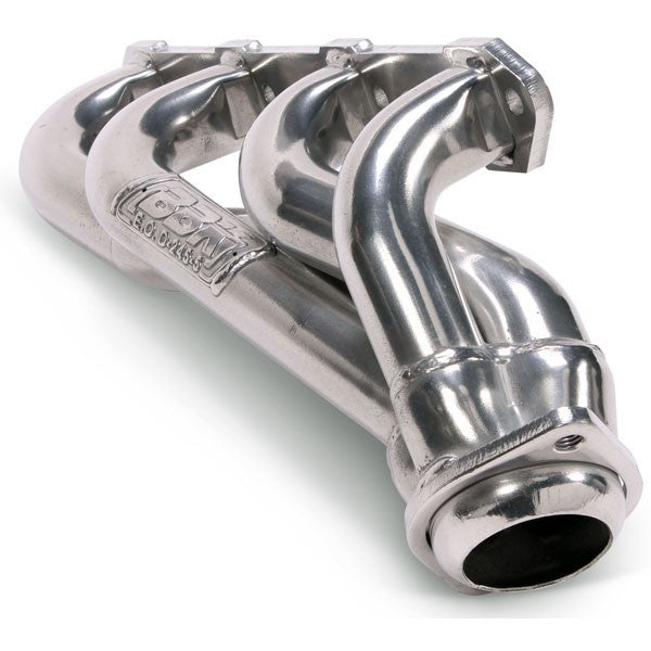 BBK 79-93 Mustang 351 Swap Shorty Unequal Length Exhaust Headers - 1-5/8 Silver Ceramic
