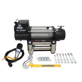 Superwinch 11500 LBS 12V DC 3/8in x 84ft Steel Rope Tiger Shark 11500 Winch - 0