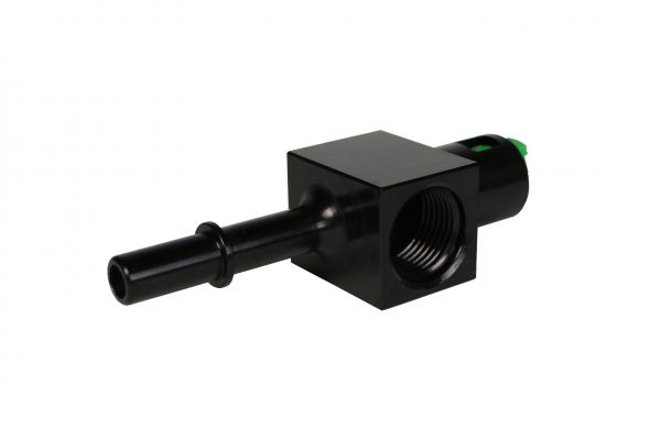 Aeromotive 3/8in Quick Connect with AN-08 port and 1/8in gauge port - 0