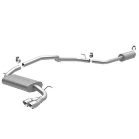 MagnaFlow 12-13 Ford Focus Single Straight Passenger Rear Exit Stainless Cat Back Performance Exhaus
