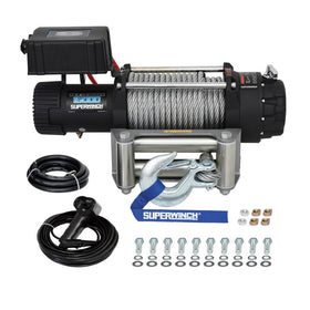 Superwinch 15000 LBS 12V DC 7/16in x 82ft Wire Rope Tiger Shark 11500 Winch - 0