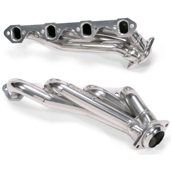 BBK 79-93 Mustang 5.0 Shorty Unequal Length Exhaust Headers - 1-5/8 Silver Ceramic - 0