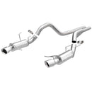 MagnaFlow 13 Ford Mustang Dual Split Rear Exit Stainless Cat Back Performance Exhaust (Competition)-1
