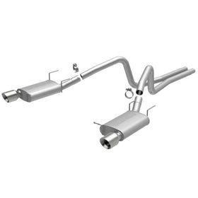 MagnaFlow 13 Ford Mustang V6 3.7L Street Dual Split Rear Exit Stainless Cat Back Performance Exhaust