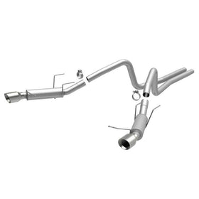 MagnaFlow 13 Ford Mustang V6 3.7L Competition Dual Split Rear Exit Stainless Cat Back Perf Exhaust
