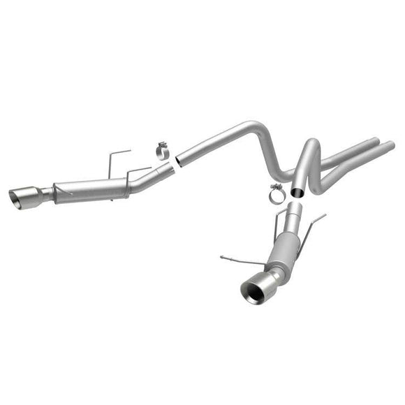 MagnaFlow 13 Ford Mustang V6 3.7L Competition Dual Split Rear Exit Stainless Cat Back Perf Exhaust