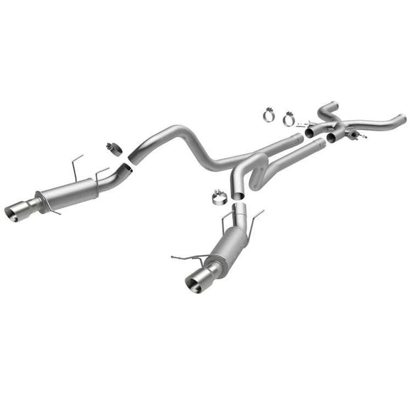 MagnaFlow 12-13 Ford Mustang V8 5.0L Boss 302 Dual Split Rear Exit Stainless Cat Back Perf Exhaust
