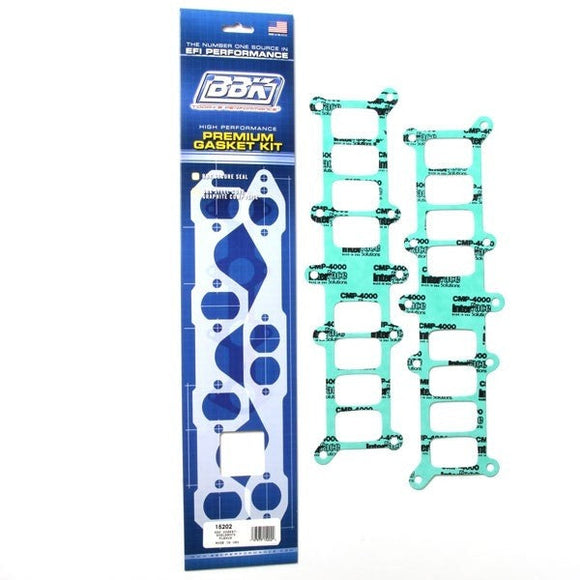 BBK 86-95 Mustang 5.0 Upper To Lower EFI Intake EFI Manifold Gasket Set Edlebrock Performer