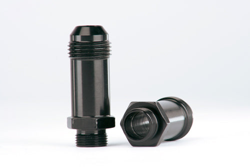 Aeromotive Demon Carb AN-08 to 9/16in x 24 Thread Float Bowl Fitting - Extended