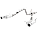 Magnaflow 2014 Ford Mustang V6 3.7L SS Dual Split Rear Polished Stainless C/B Perf Exhaust-1