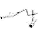 Magnaflow 2014 Ford Mustang V6 3.7L Comp Series Dual Split Rear Polished Stainless C/B Perf Exhaust-1