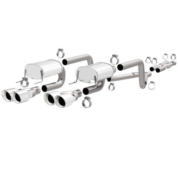 Magnaflow 12-13 Chev Corvette V8 6.2L Street Series Quad Center Rear Exit SS Cat-Back Perf Exhaust