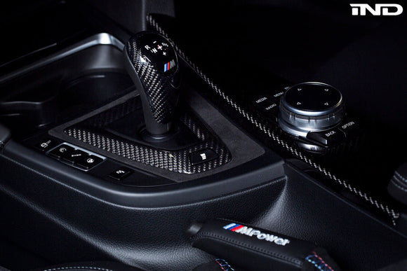 BMW M Performance F-Chassis Carbon Shift Knob Cover - DCT Only