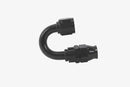 Aeromotive PTFE Hose End - AN-08 - 180 Deg - Black Anodized-1