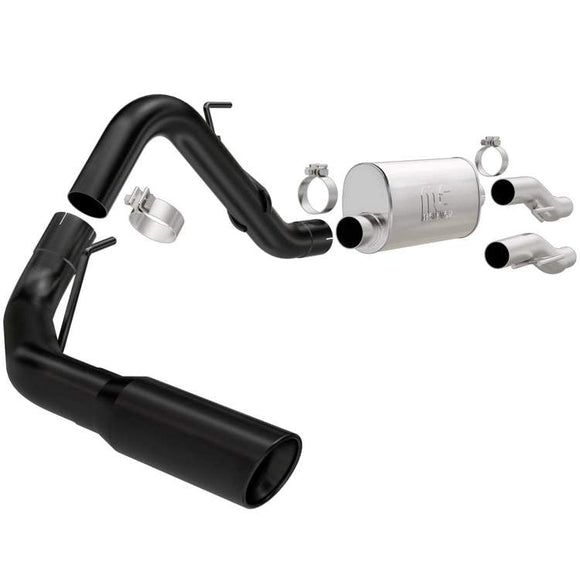 MagnaFlow CatBack 11-14 Ford F-150 3in Single Outlet Black Coated Performance Exhaust
