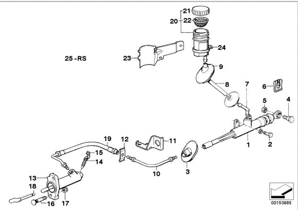 BMW Clutch Slave Cylinder Repair Kit - Genuine BMW 21521116359