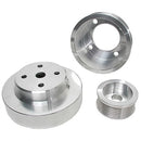 BBK 86-93 Mustang 5.0 Underdrive Pulley Kit - Lightweight CNC Billet Aluminum (3pc)-1