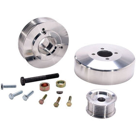 BBK 97-04 Ford F150 Expedition 4.6 5.4 Underdrive Pulley Kit - Lightweight CNC Billet Aluminum (3pc)