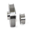 BBK 96-01 Mustang 4.6 GT Cobra Underdrive Pulley Kit - Lightweight CNC Billet Aluminum (3pc)-4