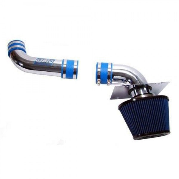BBK 86-93 Mustang 5.0 Cold Air Intake Kit - Fenderwell Style - Chrome Finish
