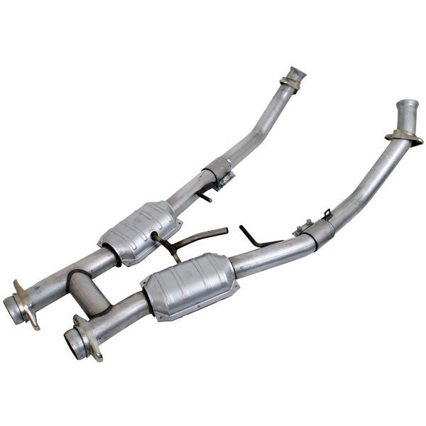 BBK 94-95 Mustang 5.0 High Flow H Pipe With Catalytic Converters - 2-1/2