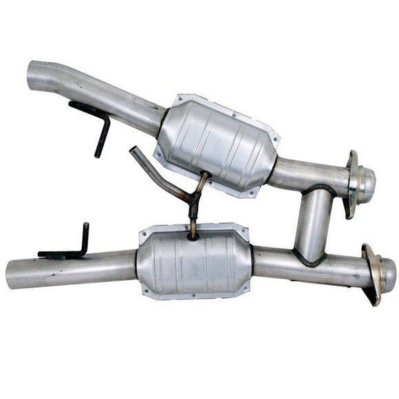 BBK 94-95 Mustang 5.0 High Flow H Pipe With Catalytic Converters - 2-1/2