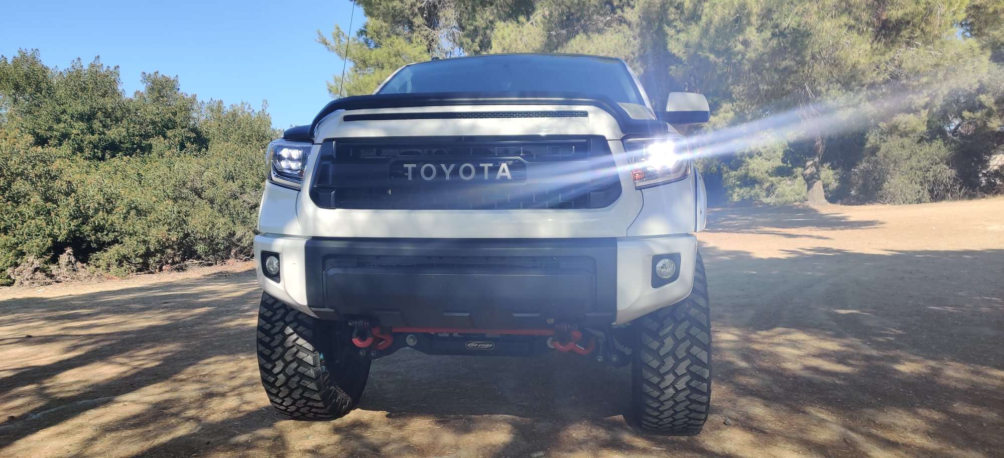 AlphaRex 14-20 Toyota Tundra NOVA LED Projector Headlight Plank Style Alpha Black w/Activation Light