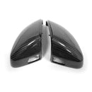 Carbon Fiber Mirror Covers for Audi 8V A3 S3 with Side Assistant hole-1