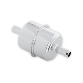 Mr. Gasket Chrome Fuel Filter - Fits 3/8 Inch Hose - 0