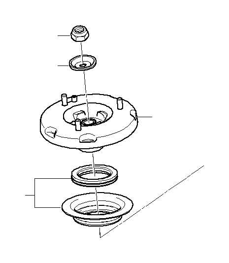 BMW Strut Mount - Genuine BMW 31308040203