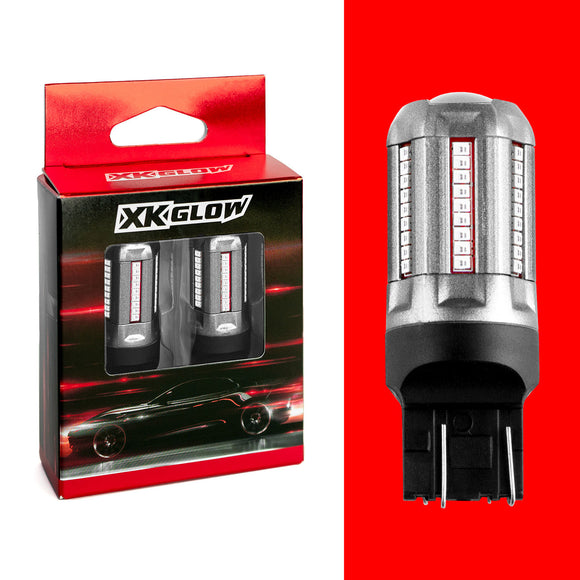 XK Glow 2pc Red 7443 Auto Bulb