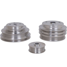BBK 85-97 GM Truck 305 350 Underdrive Pulley Kit - Lightweight CNC Billet Aluminum (3pc) - 0