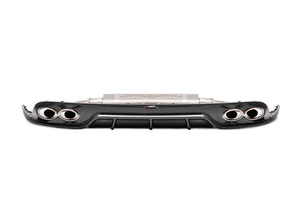 Akrapovic 16-19 Porsche 911 Turbo/Turbo S (991.2) Slip-On Line (Titanium) w/ Tips & Gloss Diffuser