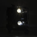 AlphaRex 16-18 Chevy 1500HD LUXX LED Proj Headlights Alpha-BK w/Seq Atv Lgt / SeqSig (Req PN 810023)-4