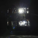 AlphaRex 16-18 Chevy 1500HD LUXX LED Proj Headlights Chrome w/Seq Actv Lgt / Seq Sig (Req PN 810023)-4